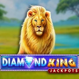 Diamond King Jackpots casino game by SpinPlay Games – featured logo at Robocat Casino