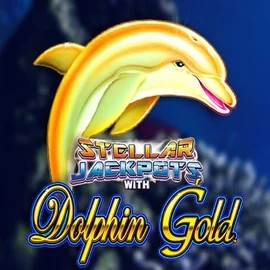 Dolphin Gold with Stellar Jackpots by Lightning Box Game, showcased at robocatcasinos-es.com – game logo